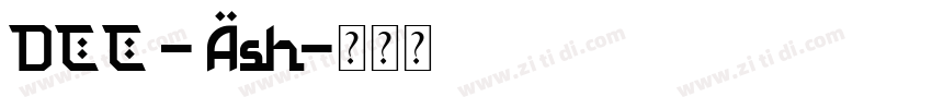 DCC - Ash字体转换